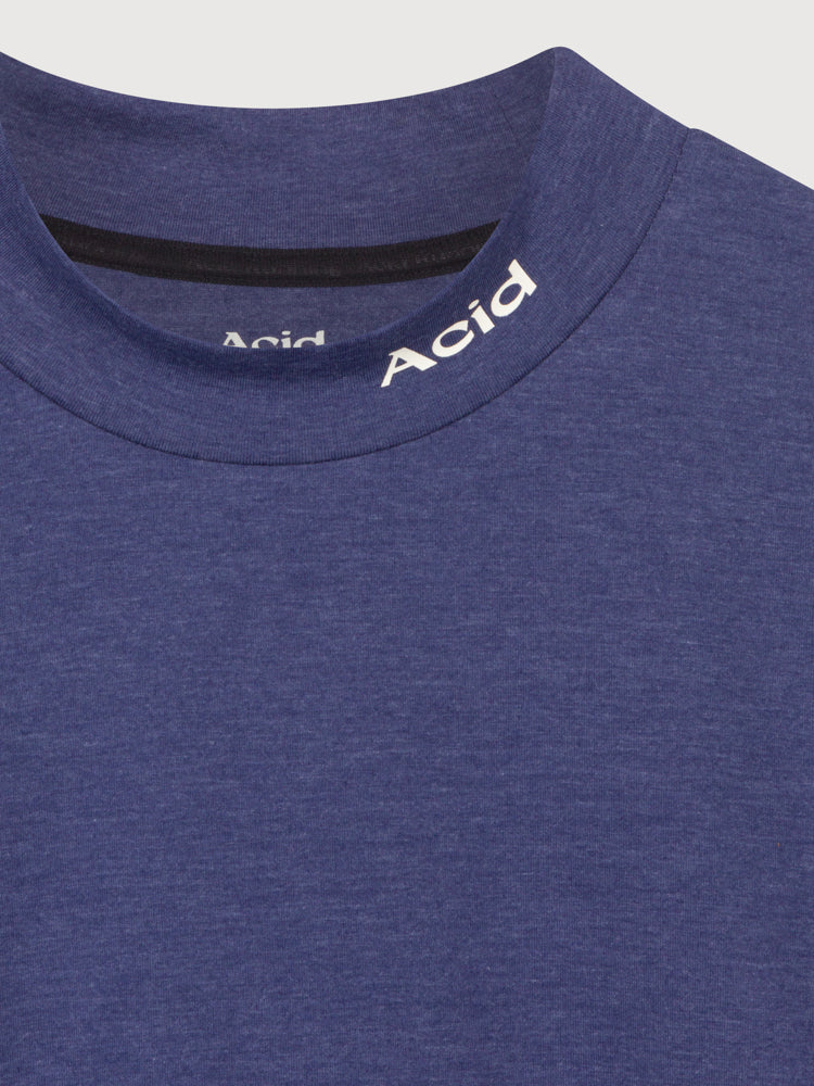 Mock Neck Long Sleeve - Vintage Navy