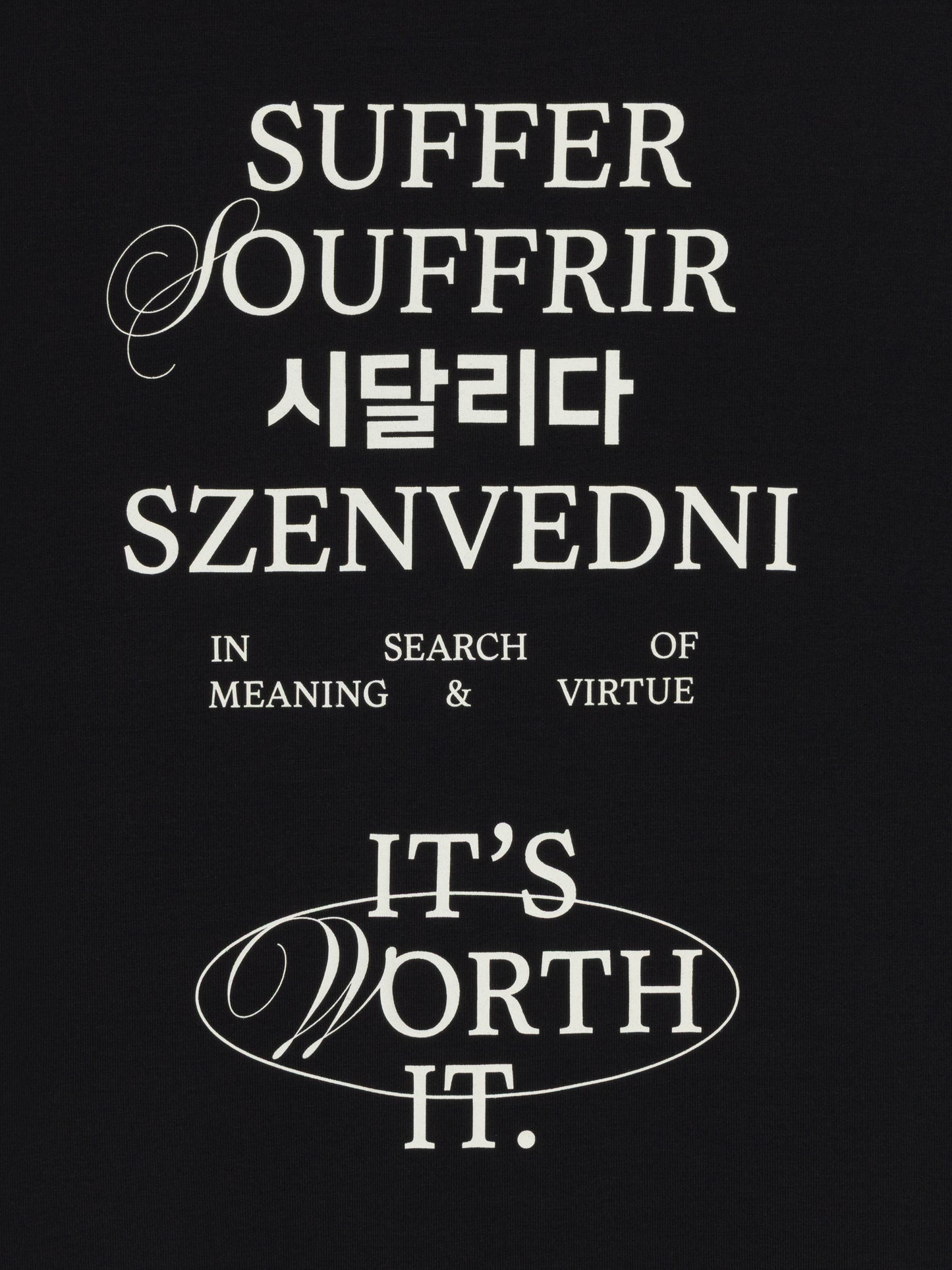 Worth It T-Shirt - Black