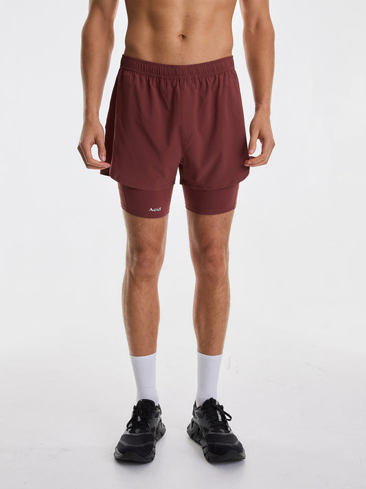 Men's 2-in-1 Shorts - Desert Clay
