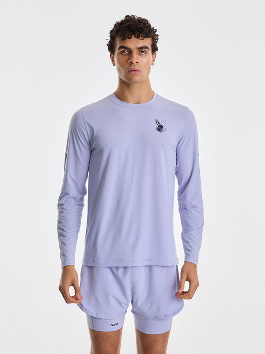Men's Long Sleeve T-shirt - Violet Ash