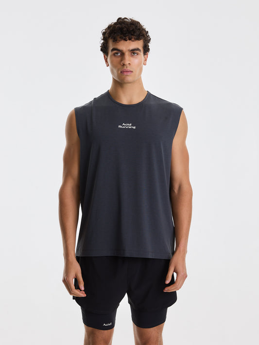 Men's Logo Tank - Graphite
