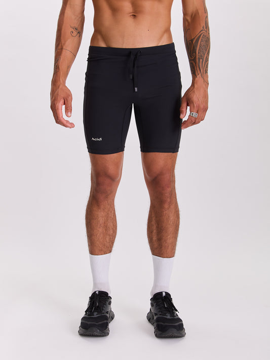 Men's Logo Half Tight - Black