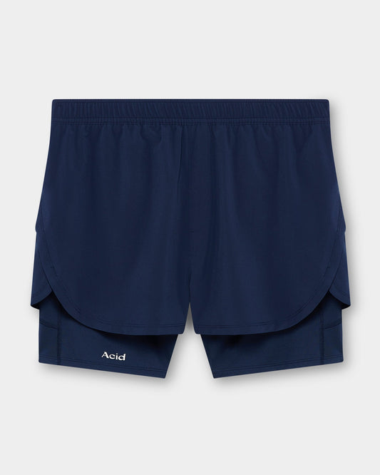Men's 2-in-1 Shorts - Midnight Ink
