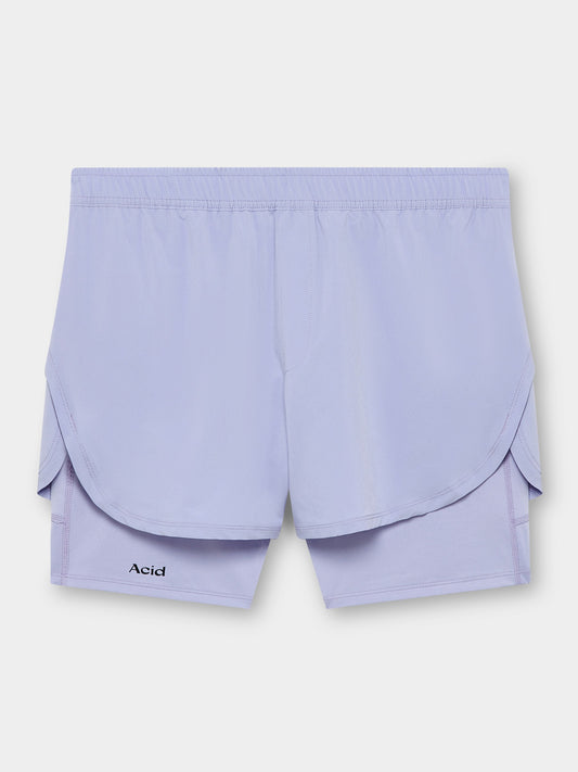 Men's 2-in-1 Shorts - Violet Ash