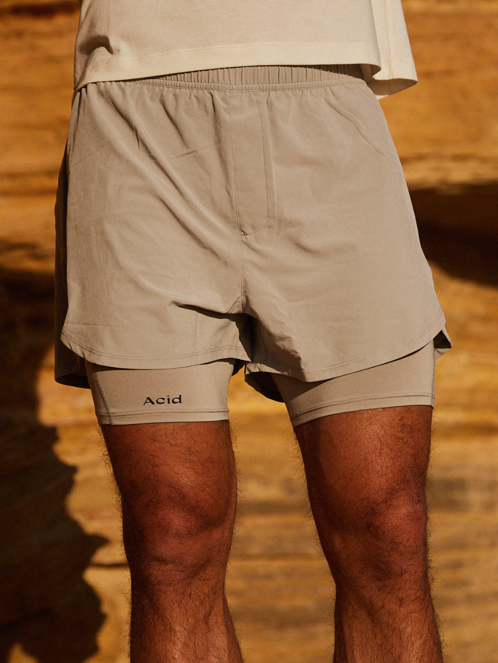 2-in-1 Shorts - Ghost
