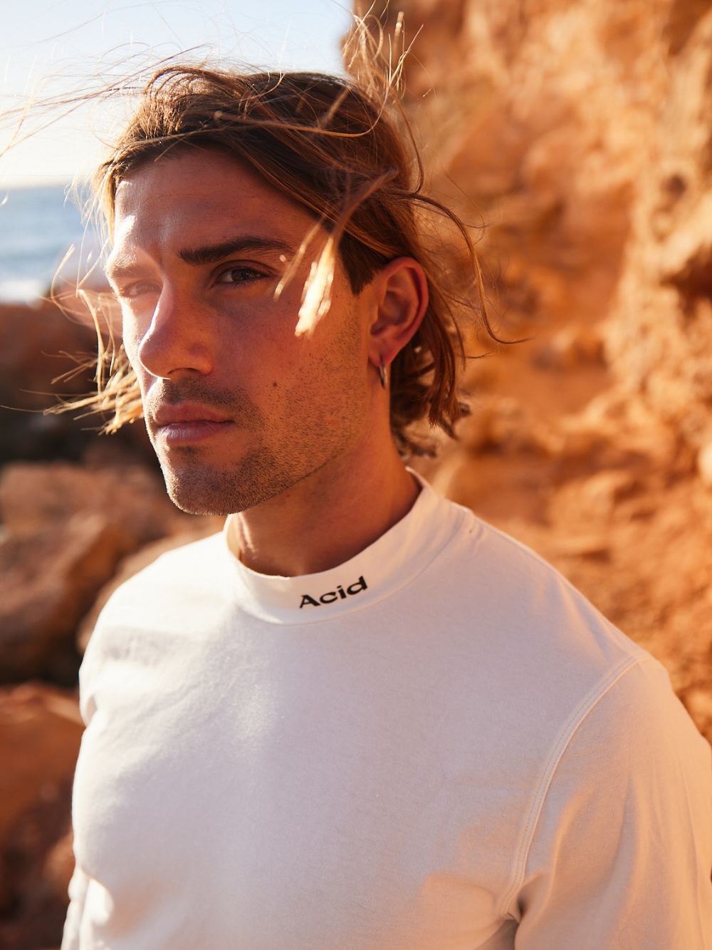 Mock Neck Long Sleeve - Bone