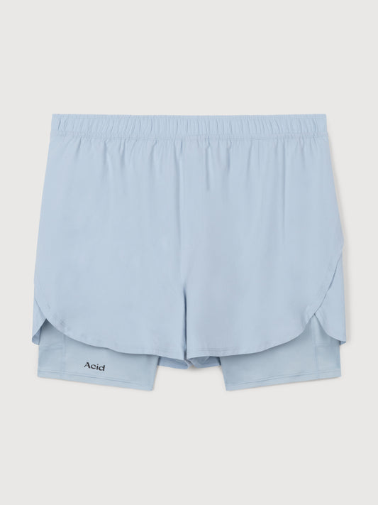 2-in-1 Shorts - Iced Blue