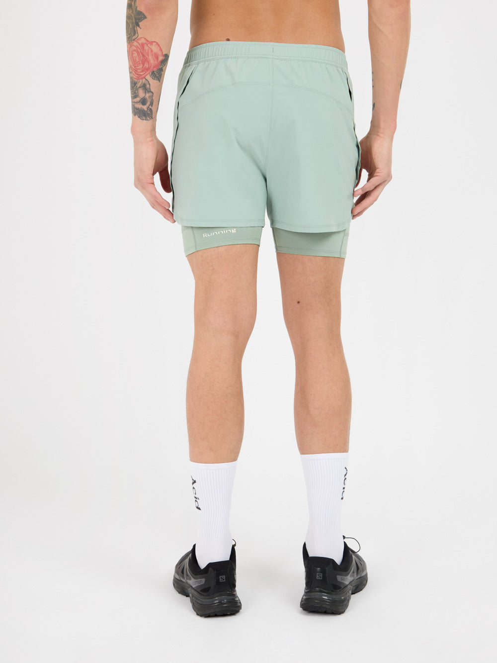 2-in-1 Shorts - Iced Green