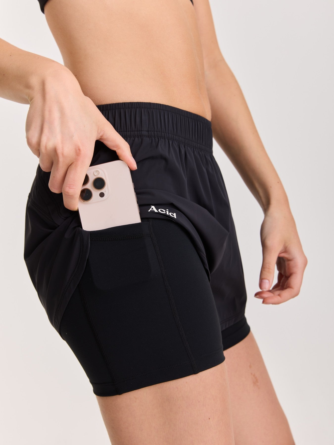 Women's 2-in-1 Shorts - Black