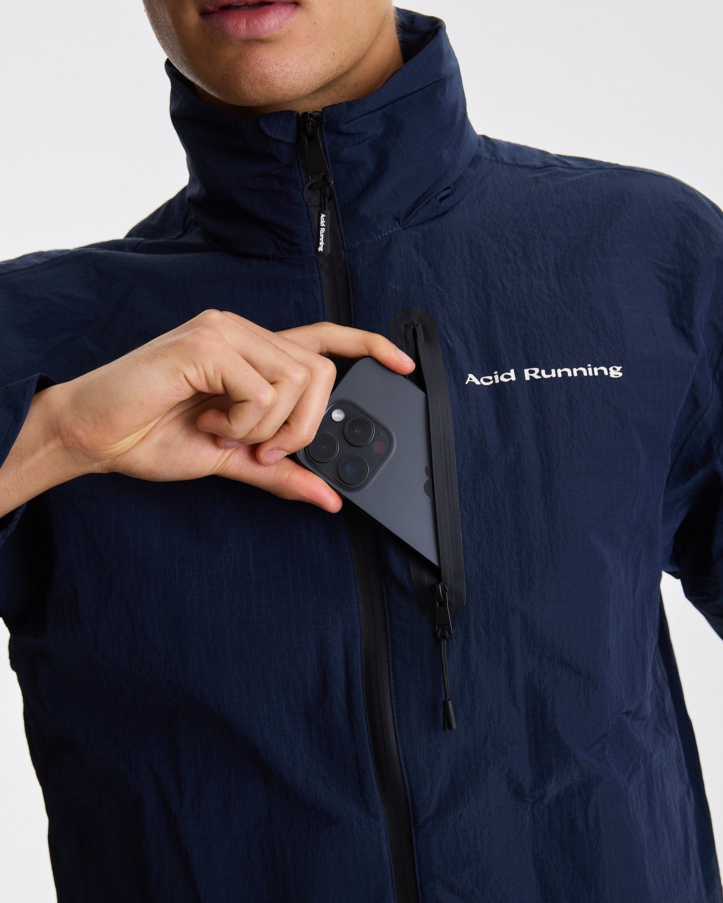 Men's Lightweight Running Jacket - Midnight Ink