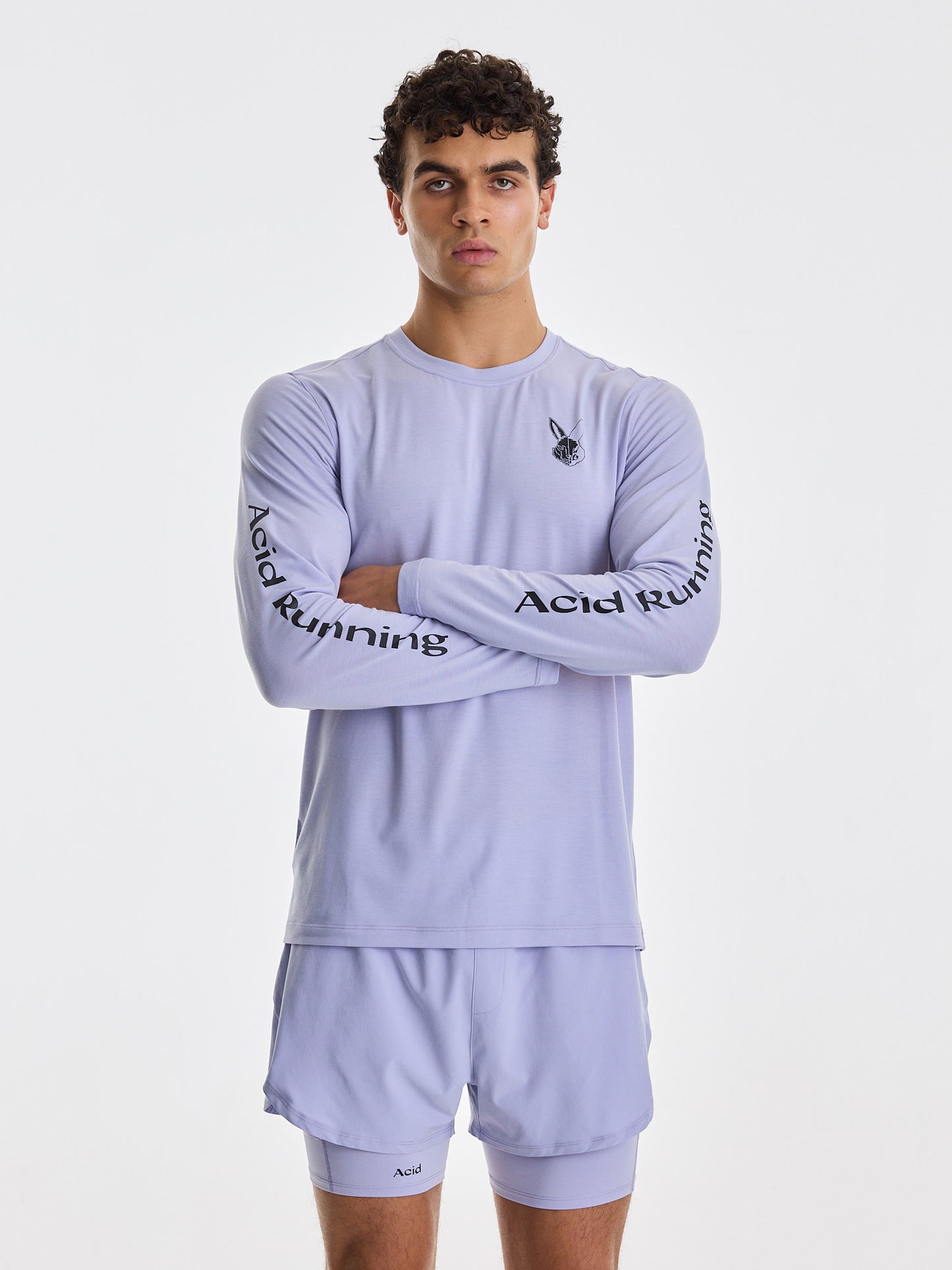 Men's Long Sleeve T-shirt - Violet Ash