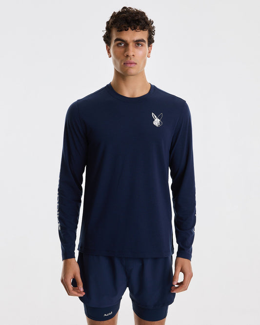 Men's Long Sleeve T-shirt - Midnight Ink
