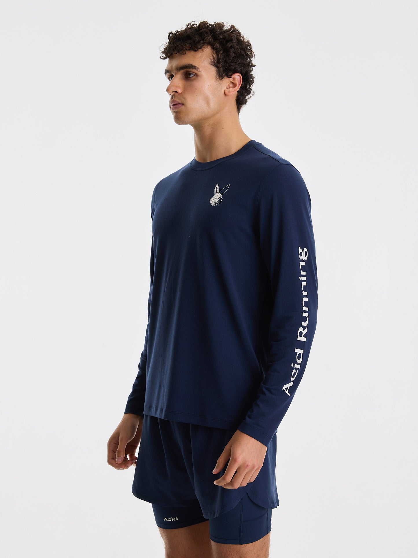 Men's Long Sleeve T-shirt - Midnight Ink