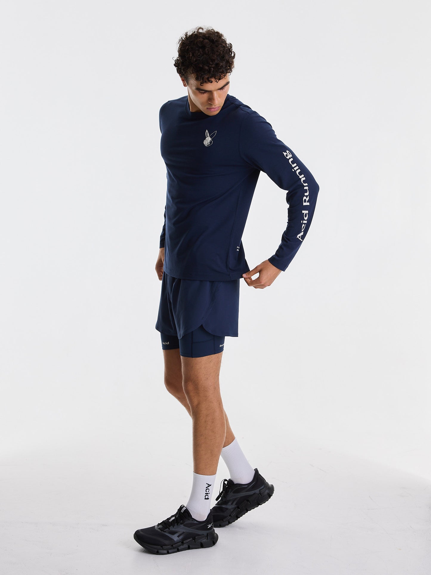 Men's Long Sleeve T-shirt - Midnight Ink