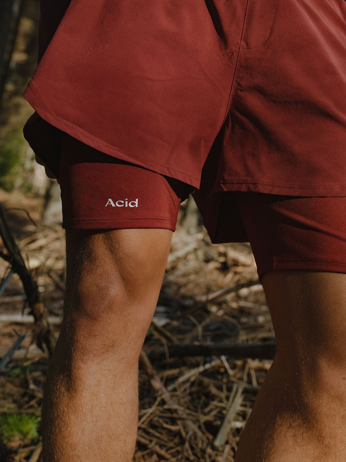2-in-1 Shorts - Fired Brick