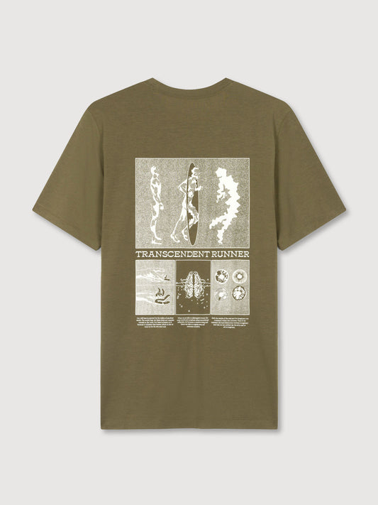 Transcendent Runner T-Shirt - Dark Olive