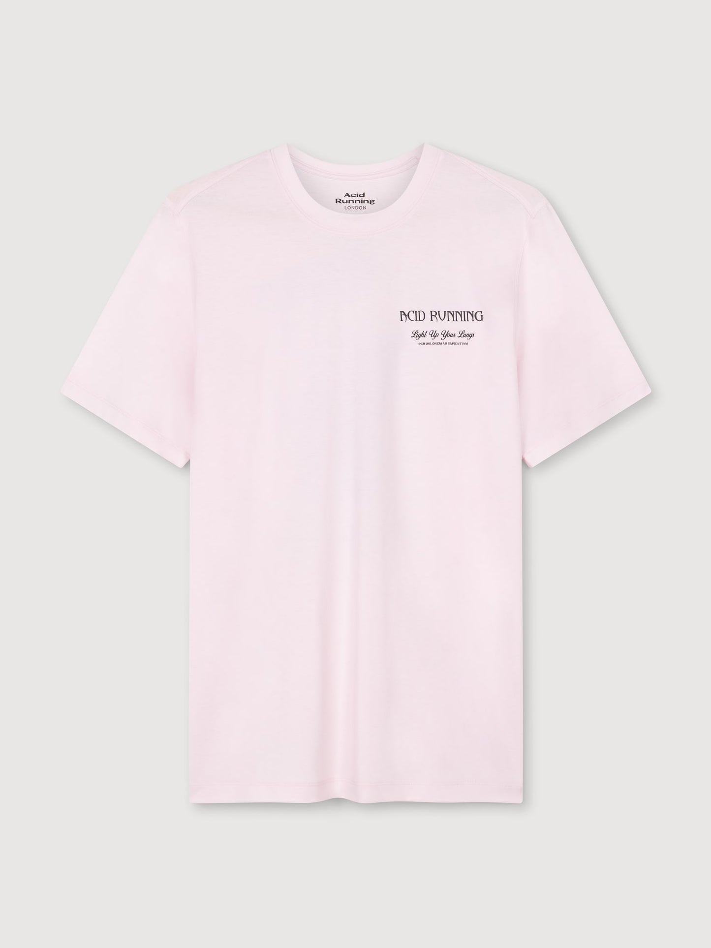 Light Up Your Lungs T-Shirt - Iced Pink
