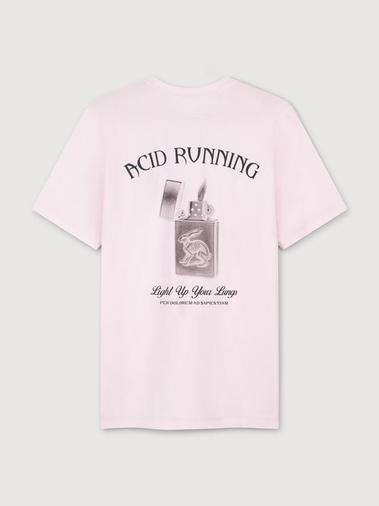 Light Up Your Lungs T-Shirt - Iced Pink