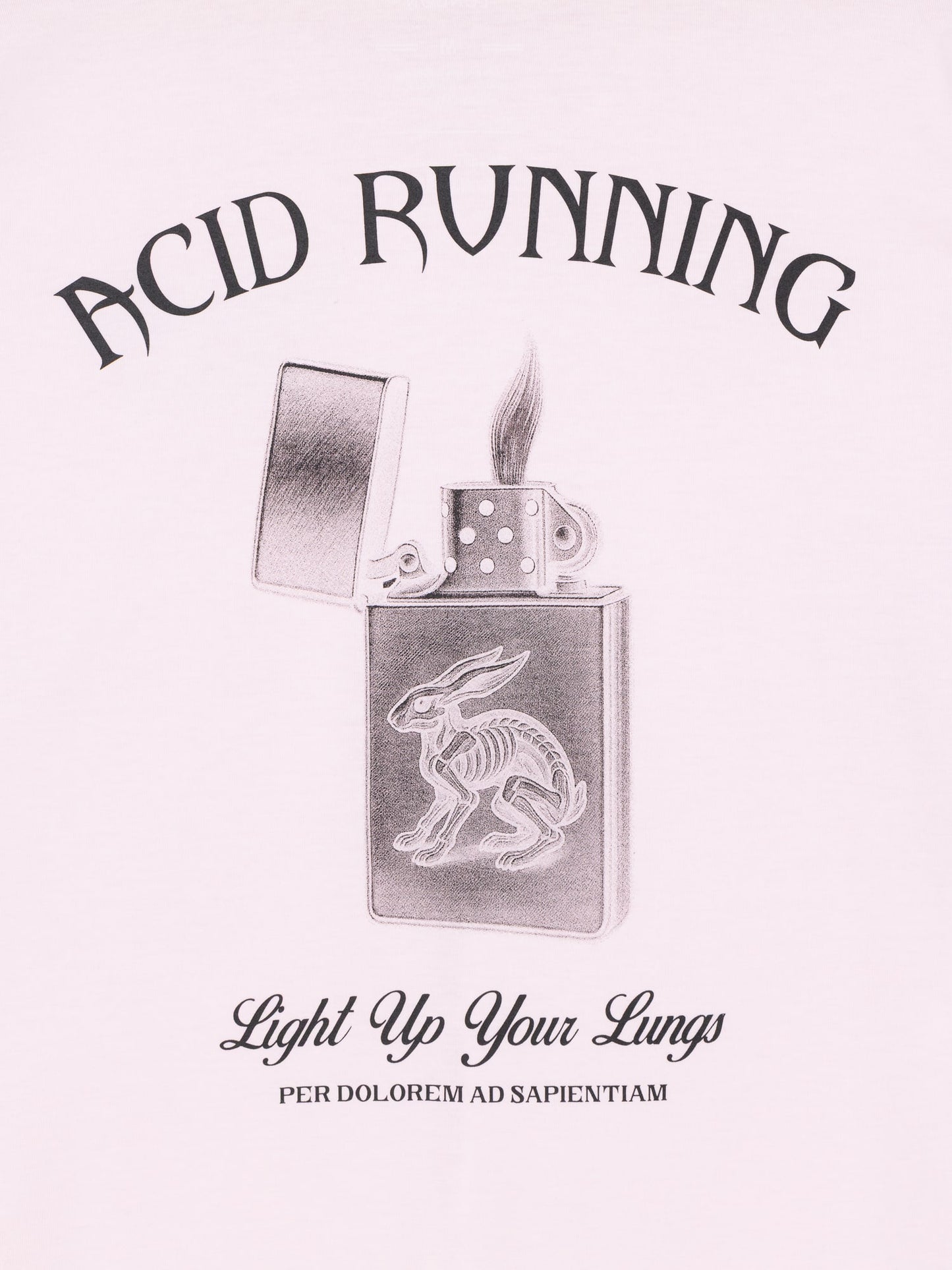 Light Up Your Lungs T-Shirt - Iced Pink