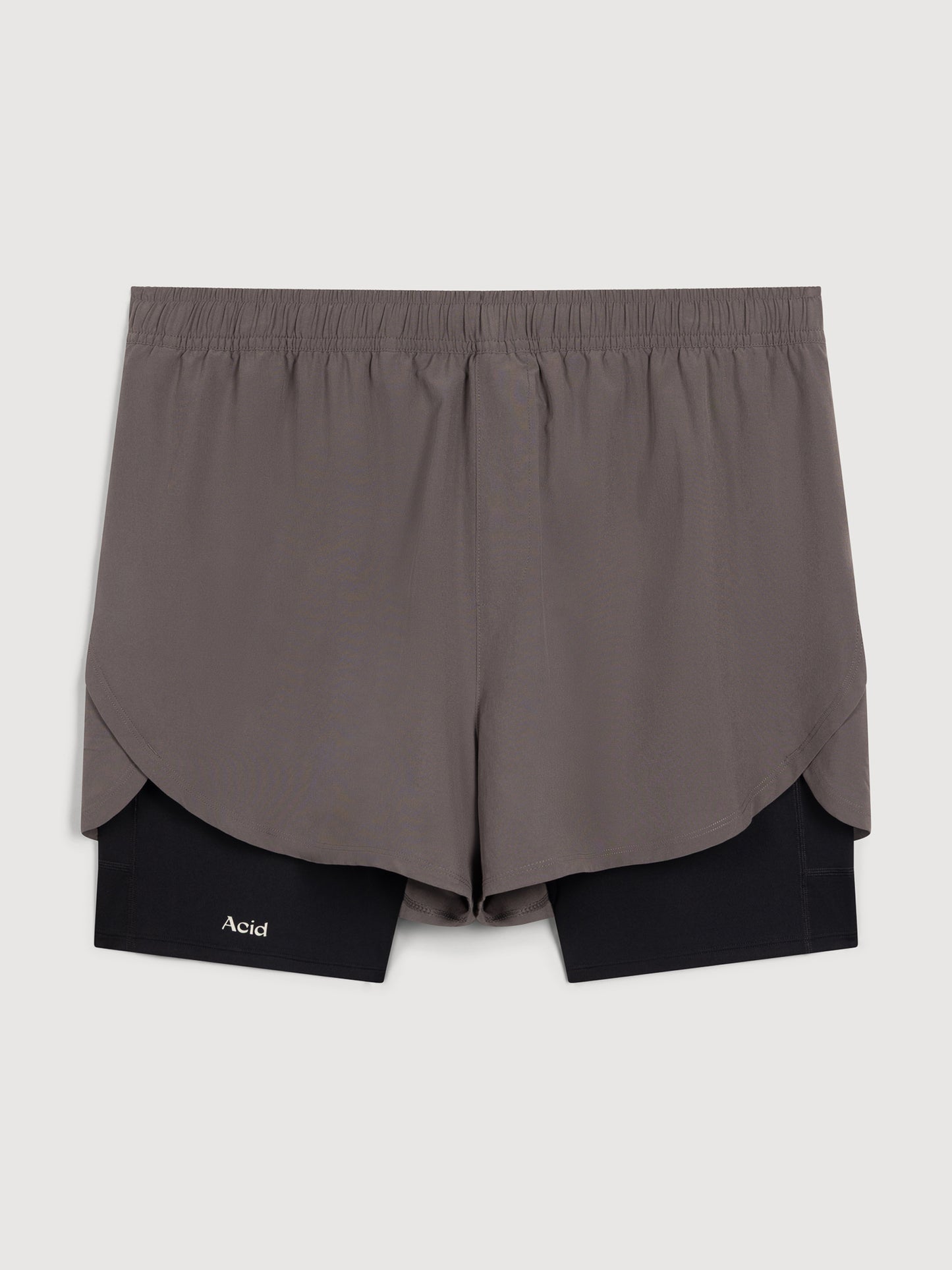 2-in-1 Shorts - Shadow Taupe