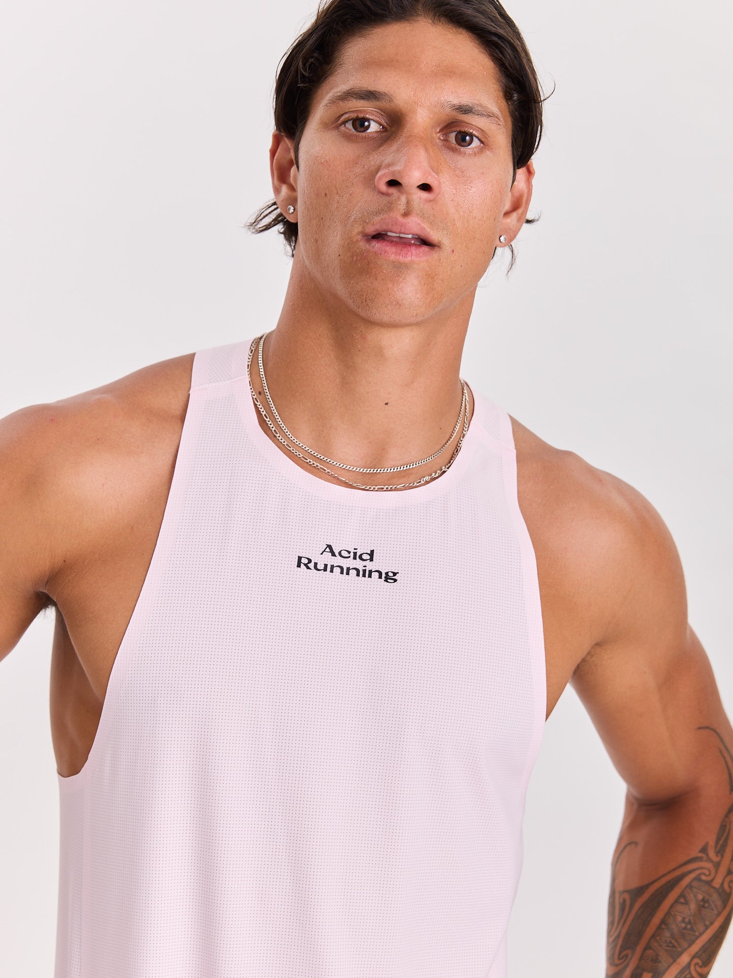 Men's Race Tank - Iced Pink