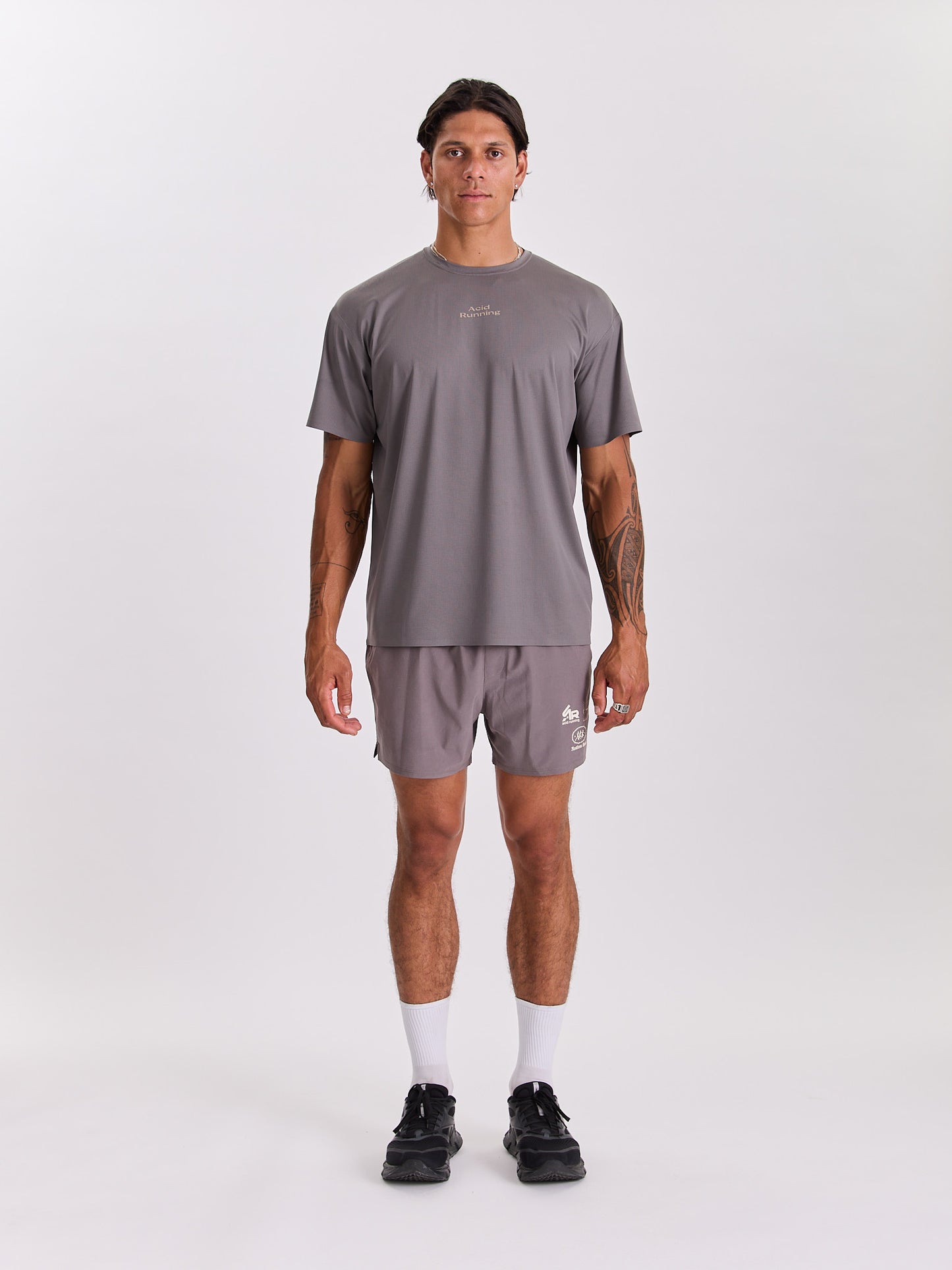 Men's Hare Tech T-Shirt - Shadow Taupe
