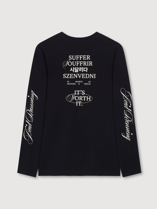 Worth It Long Sleeve - Black