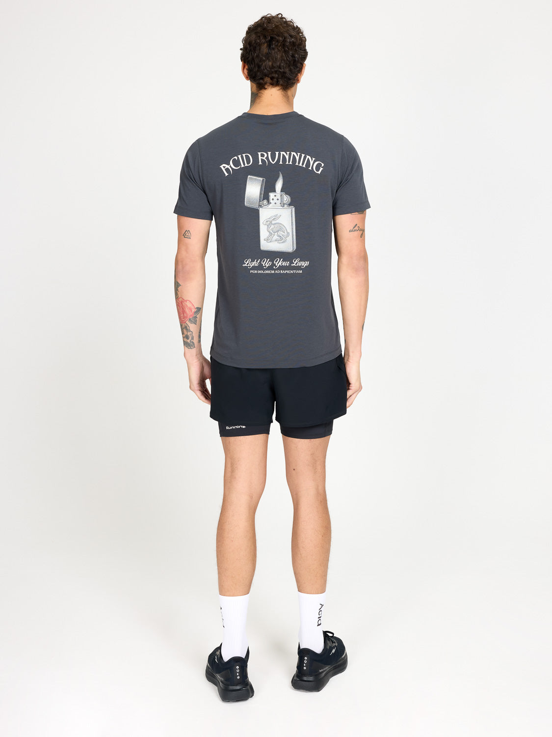 Light Up Your Lungs T-Shirt - Graphite