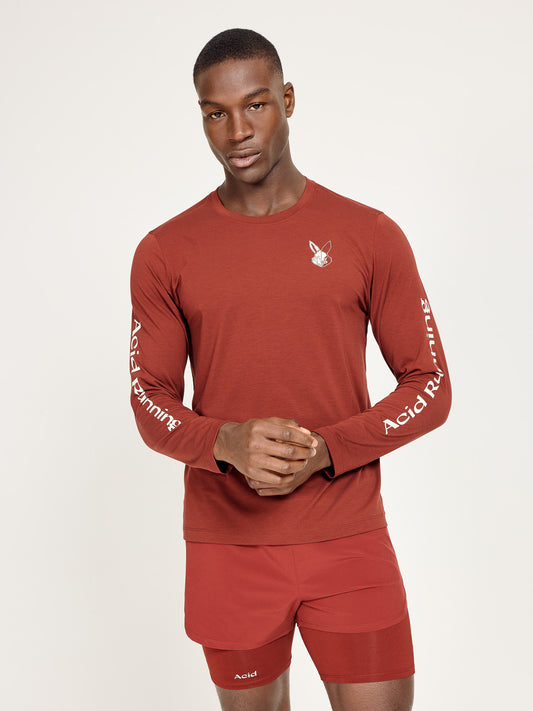 Long Sleeve T-shirt - Fired Brick