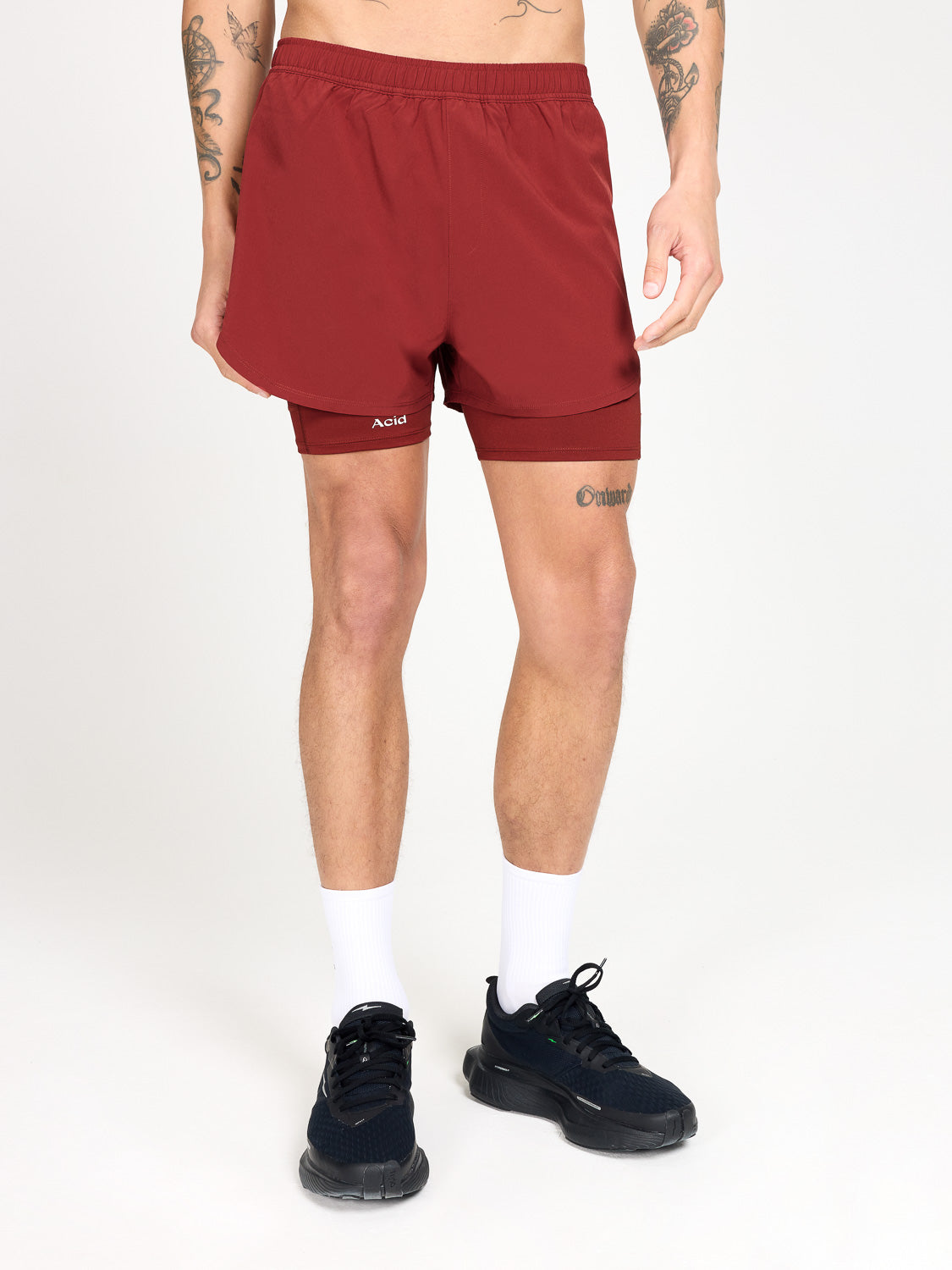 2-in-1 Shorts - Fired Brick