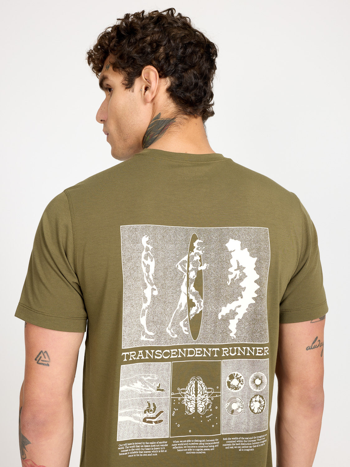 Transcendent Runner T-Shirt - Dark Olive
