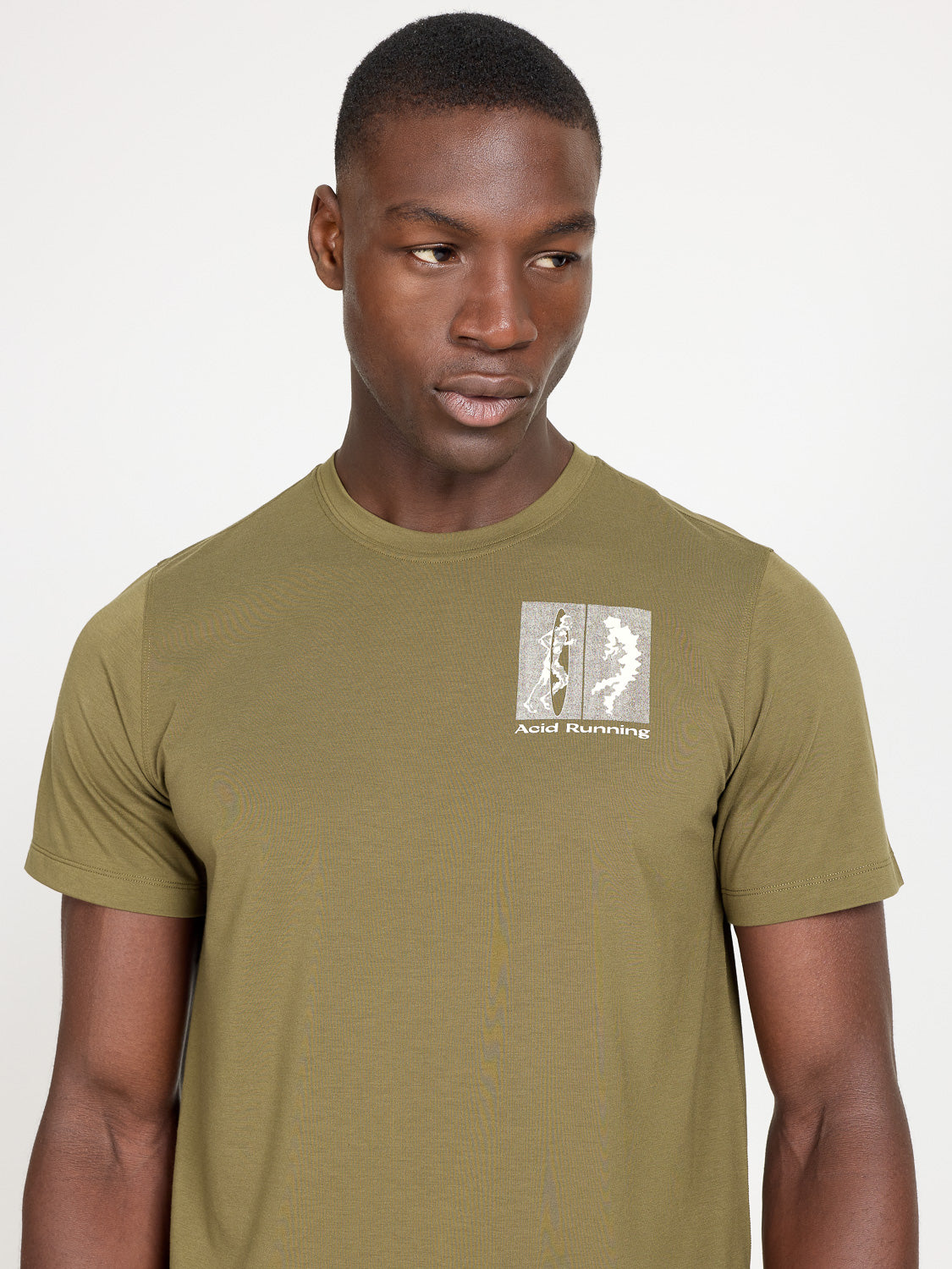 Transcendent Runner T-Shirt - Dark Olive