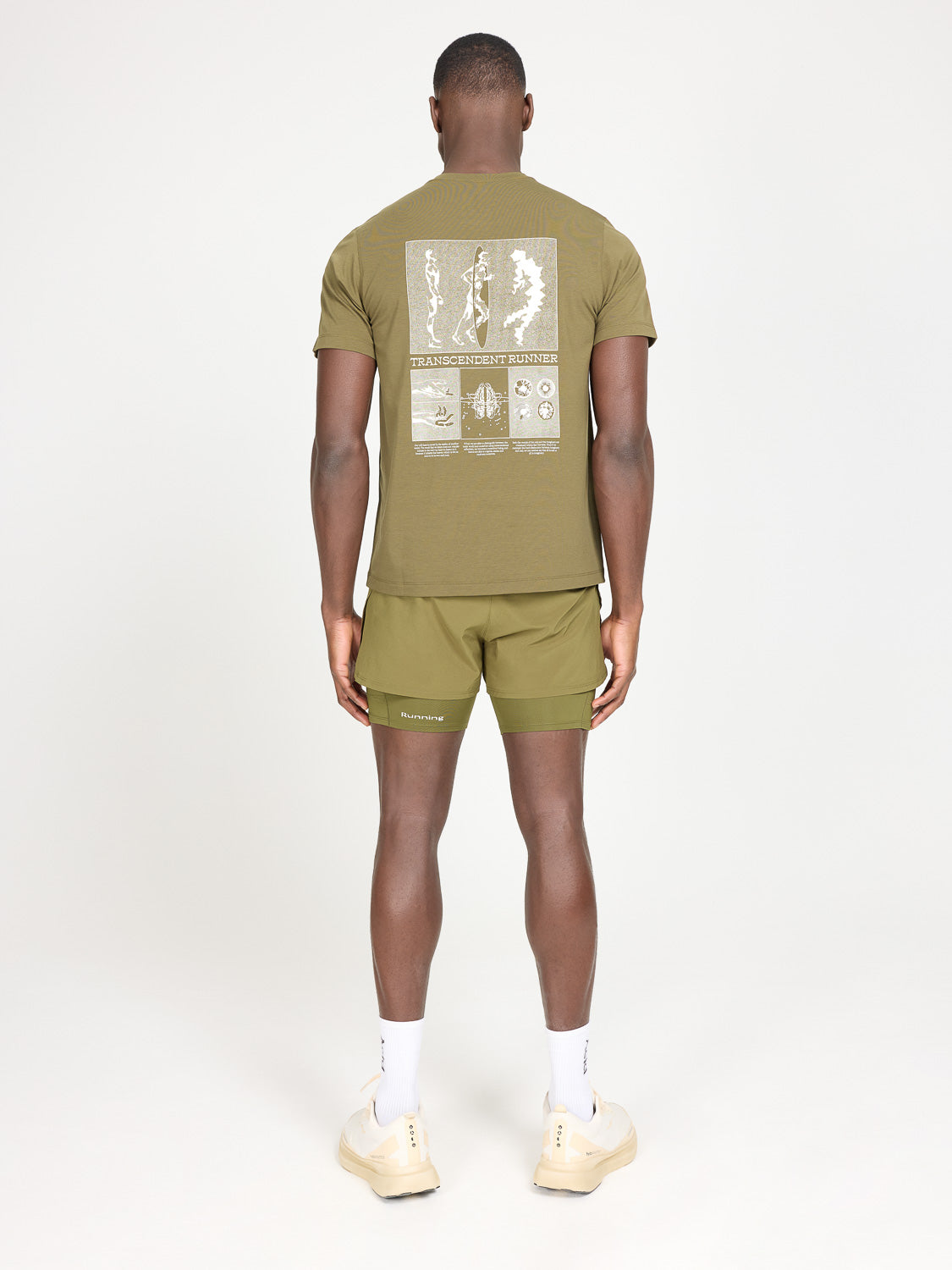 Transcendent Runner T-Shirt - Dark Olive