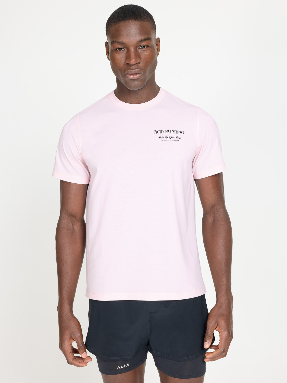 Light Up Your Lungs T-Shirt - Iced Pink