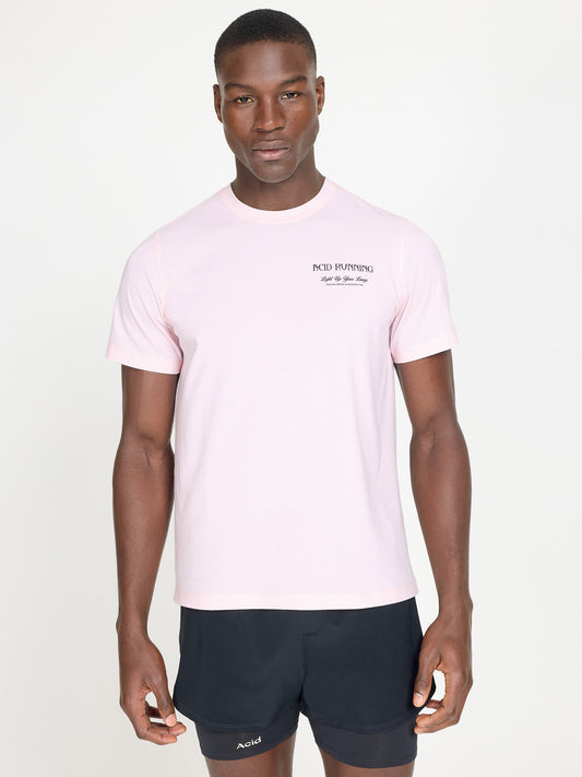 Light Up Your Lungs T-Shirt - Iced Pink