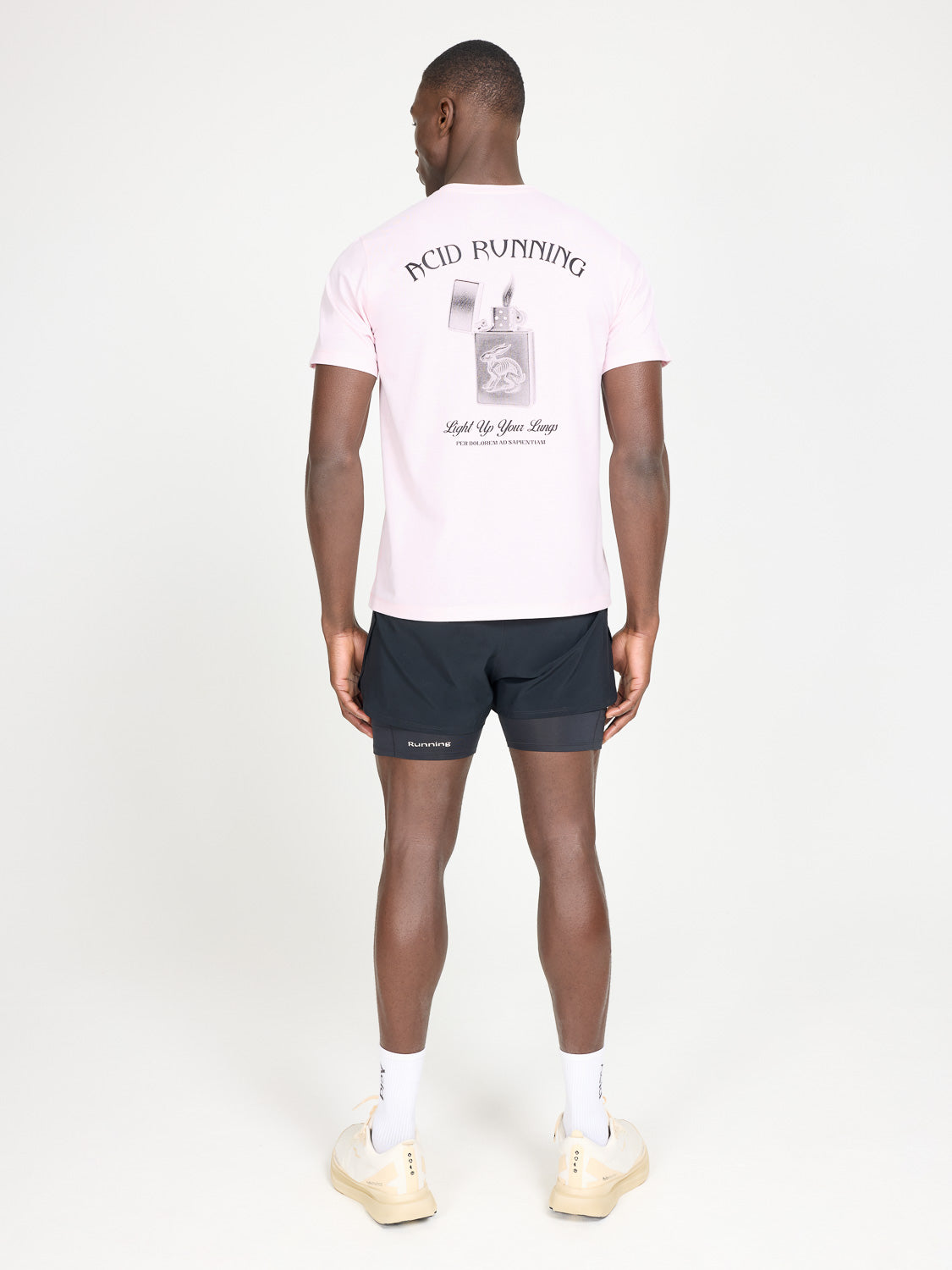 Light Up Your Lungs T-Shirt - Iced Pink