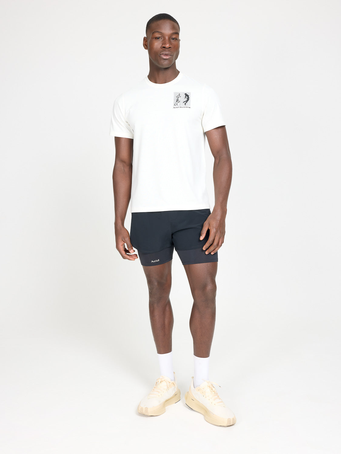 Transcendent Runner T-Shirt - Bone