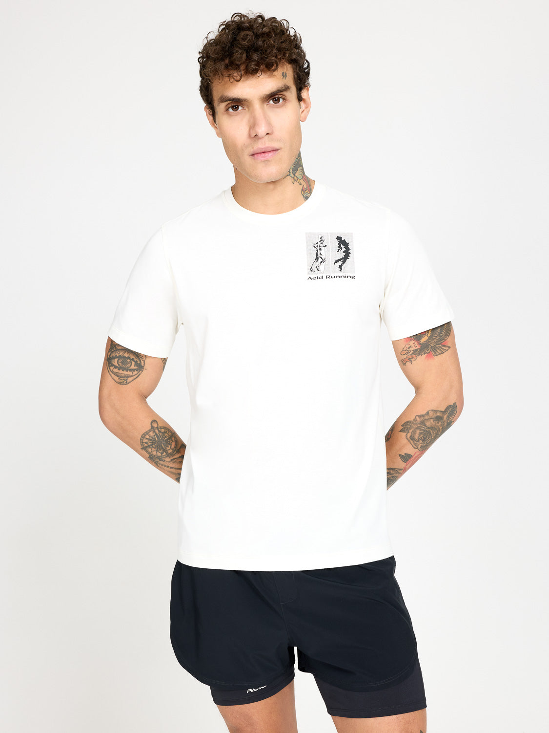 Transcendent Runner T-Shirt - Bone