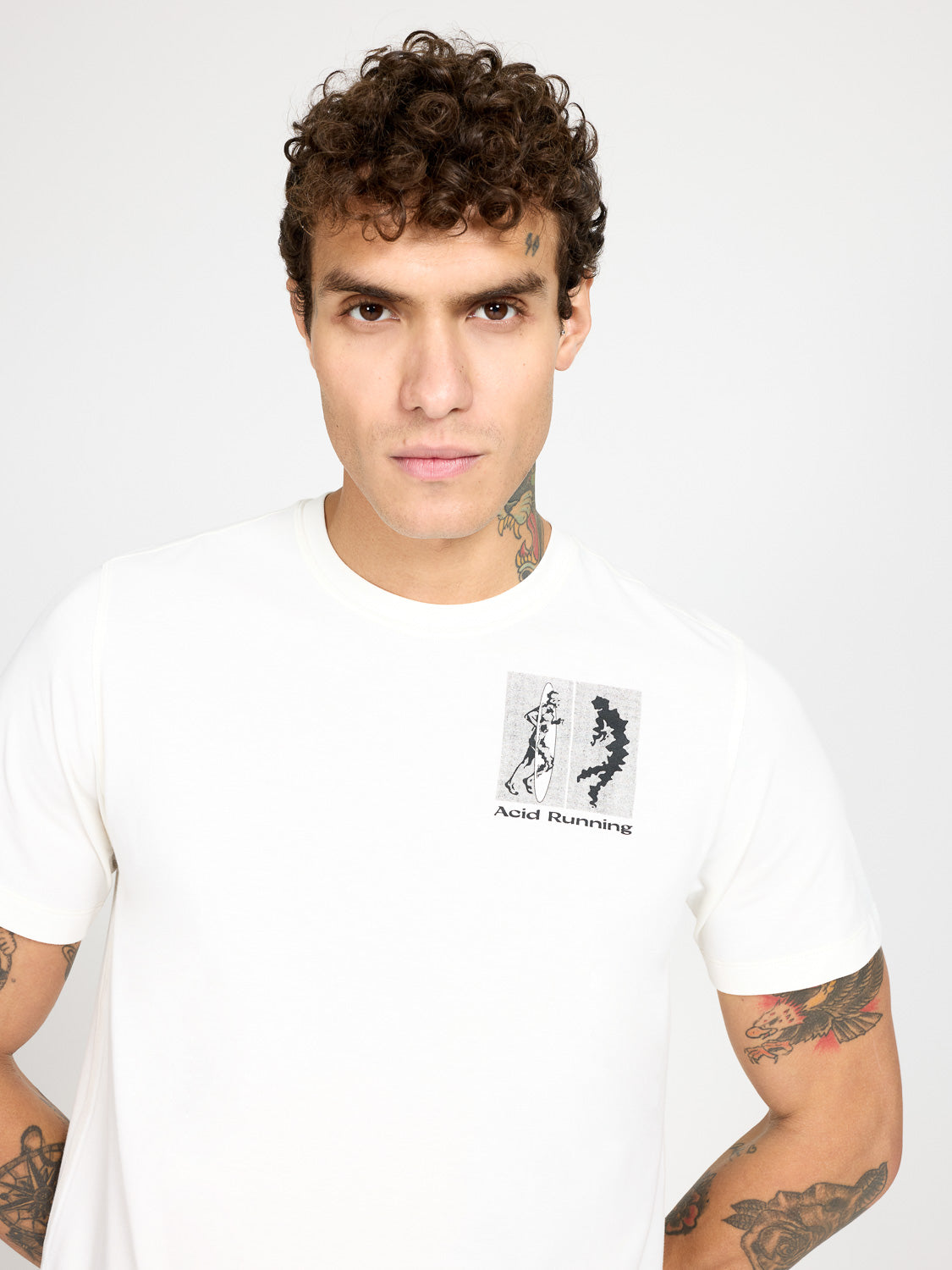 Transcendent Runner T-Shirt - Bone