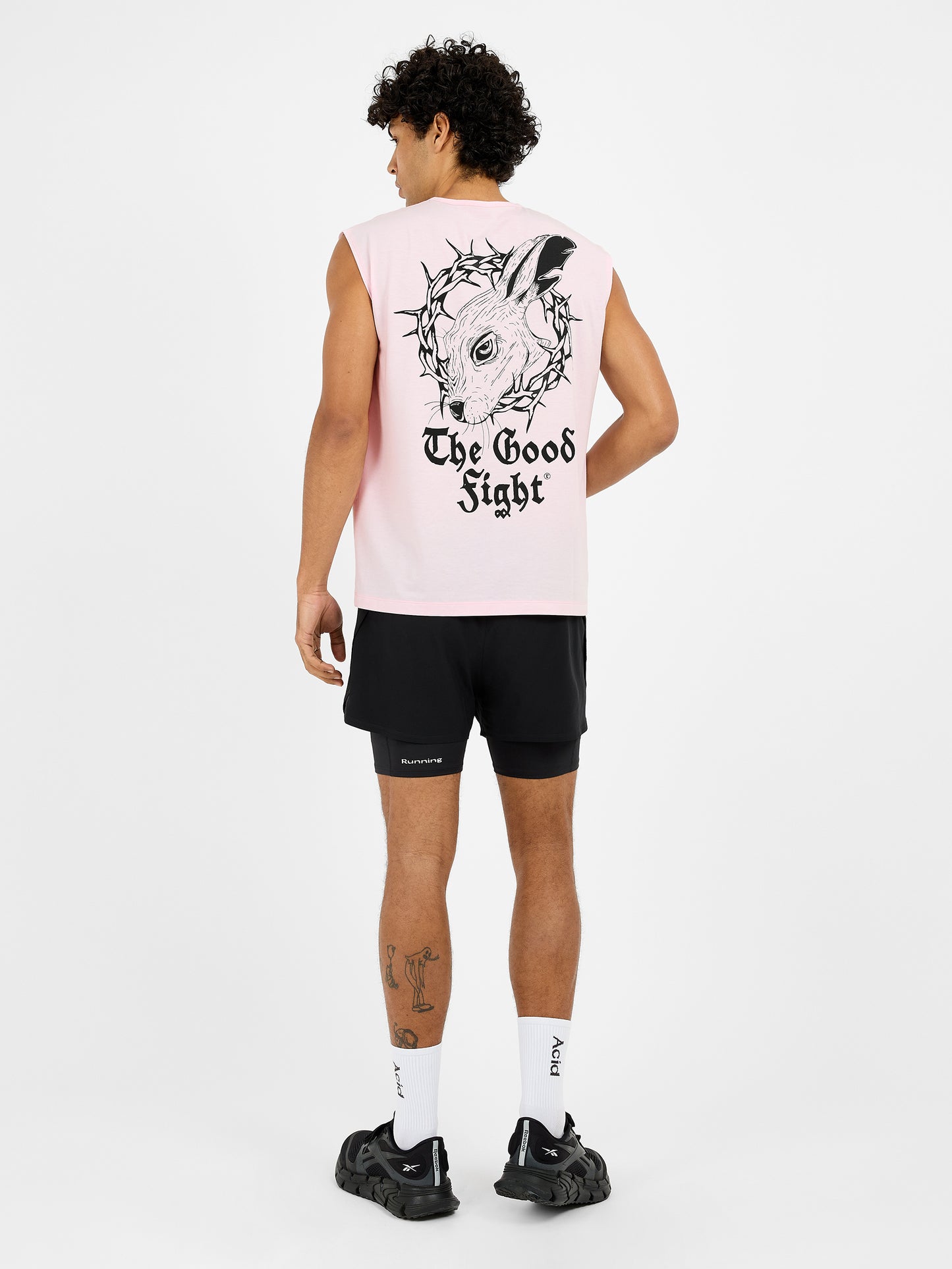 Men's The Good Fight Tank - Iced Pink