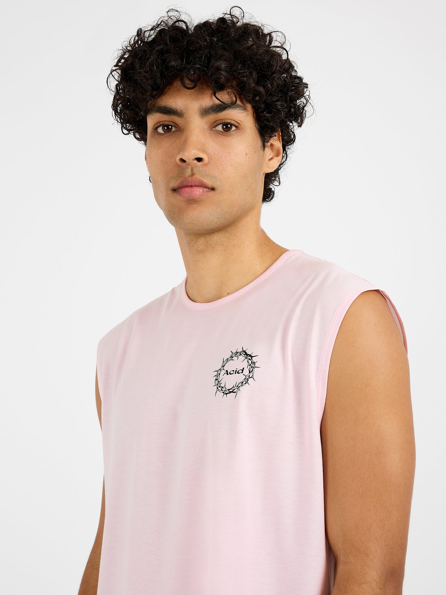 Men's The Good Fight Tank - Iced Pink