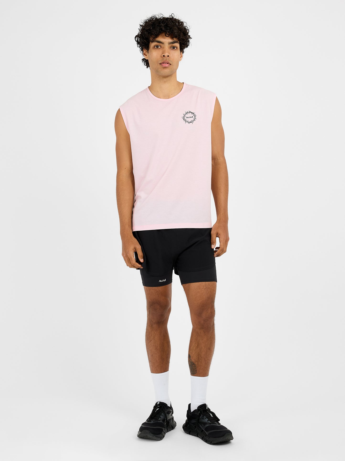 Men's The Good Fight Tank - Iced Pink
