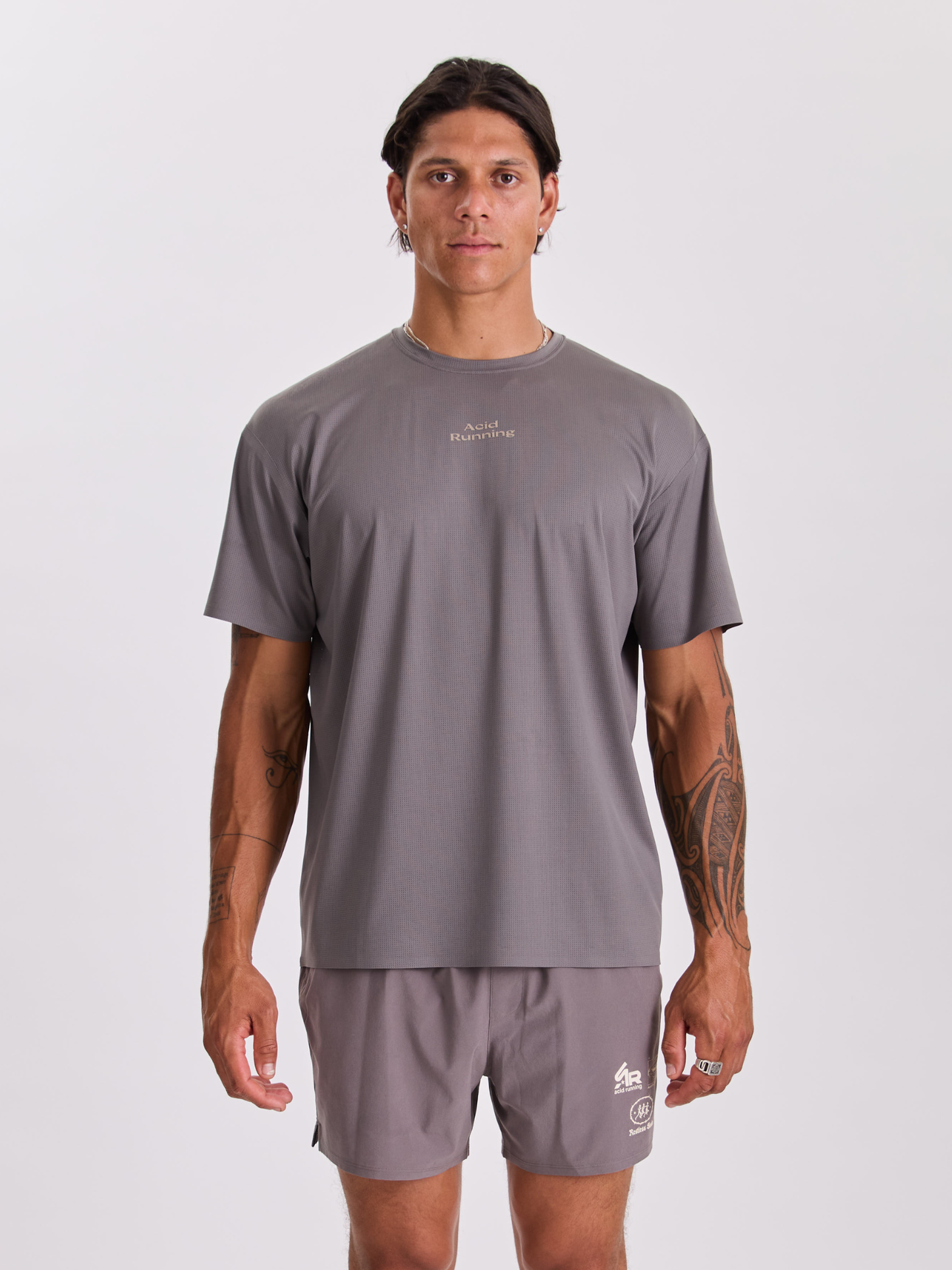 Men's Hare Tech T-Shirt - Shadow Taupe