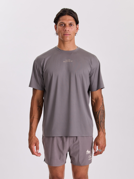 Men's Hare Tech T-Shirt - Shadow Taupe