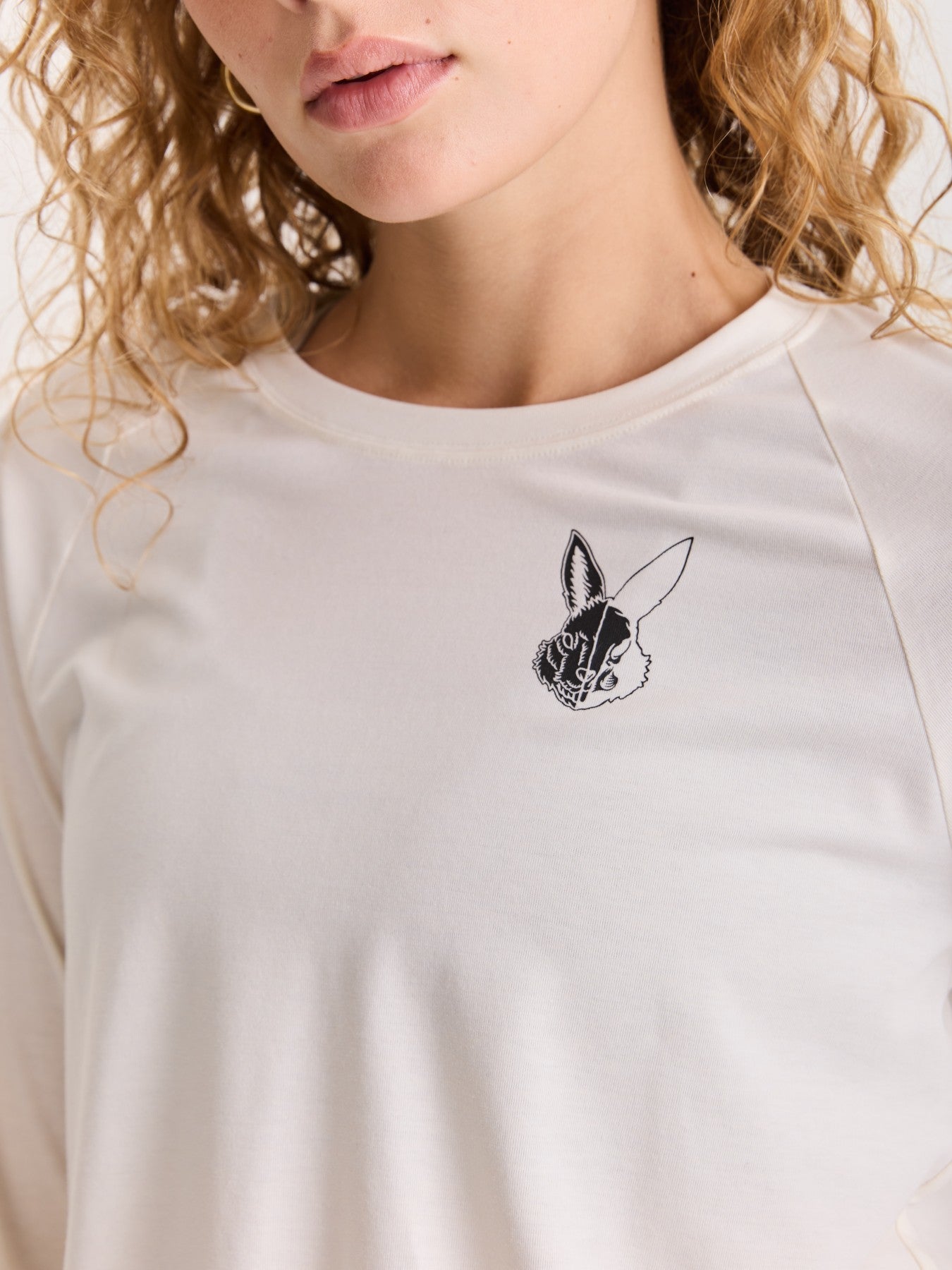 Women's Long Sleeve T-Shirt - Bone