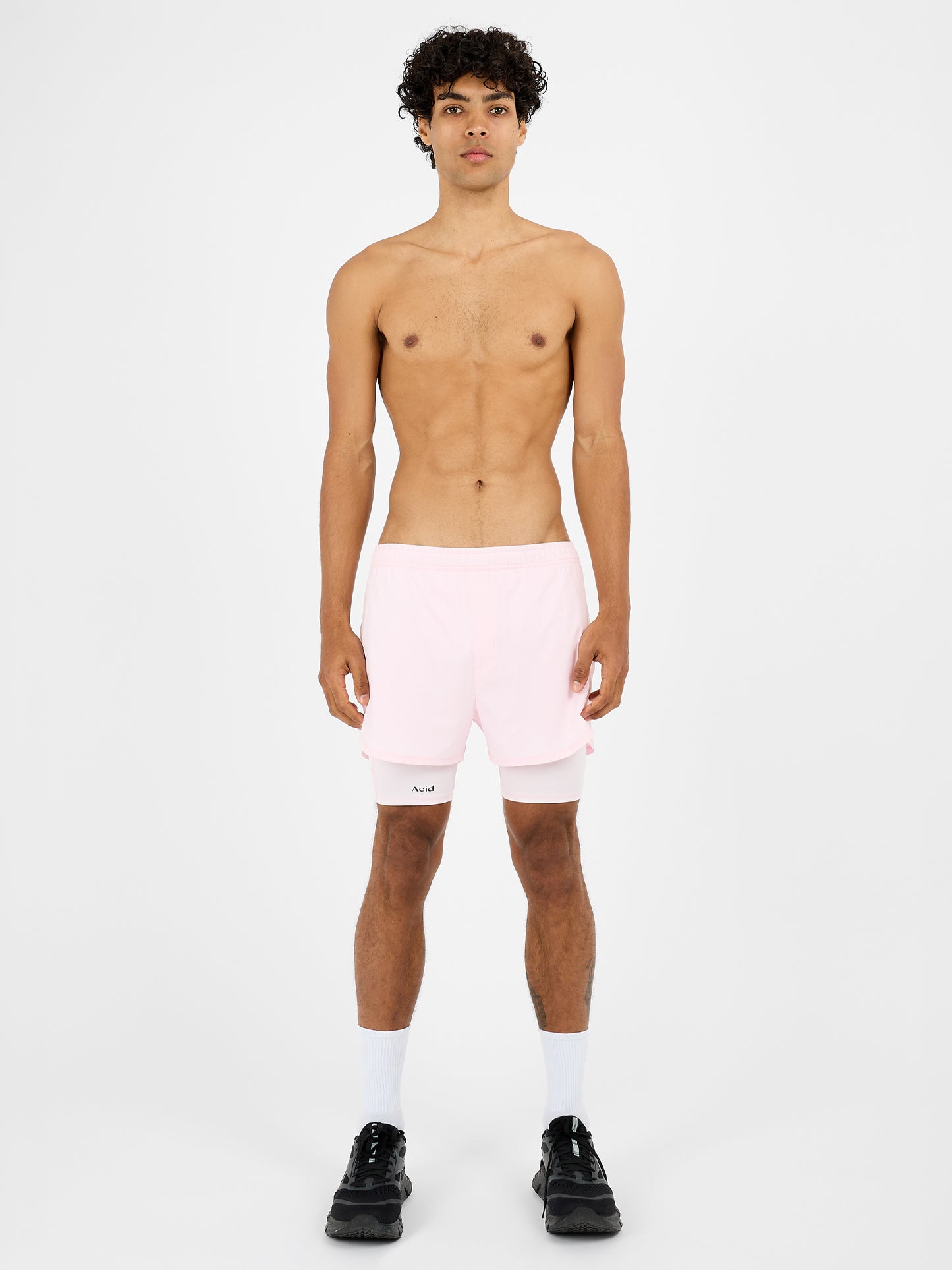 2-in-1 Shorts - Iced Pink