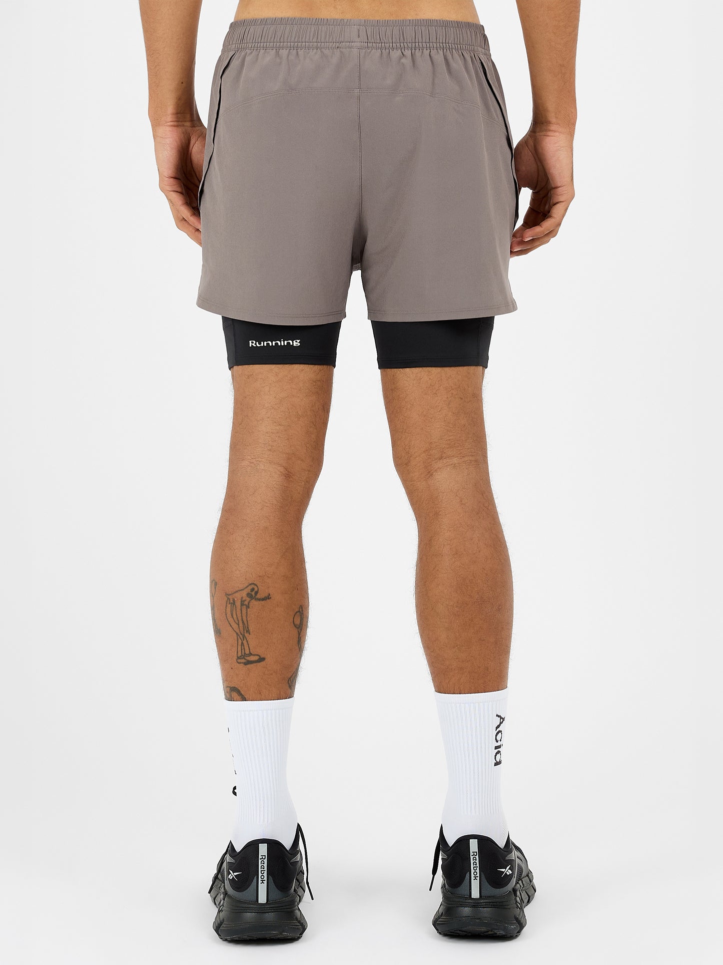 2-in-1 Shorts - Shadow Taupe