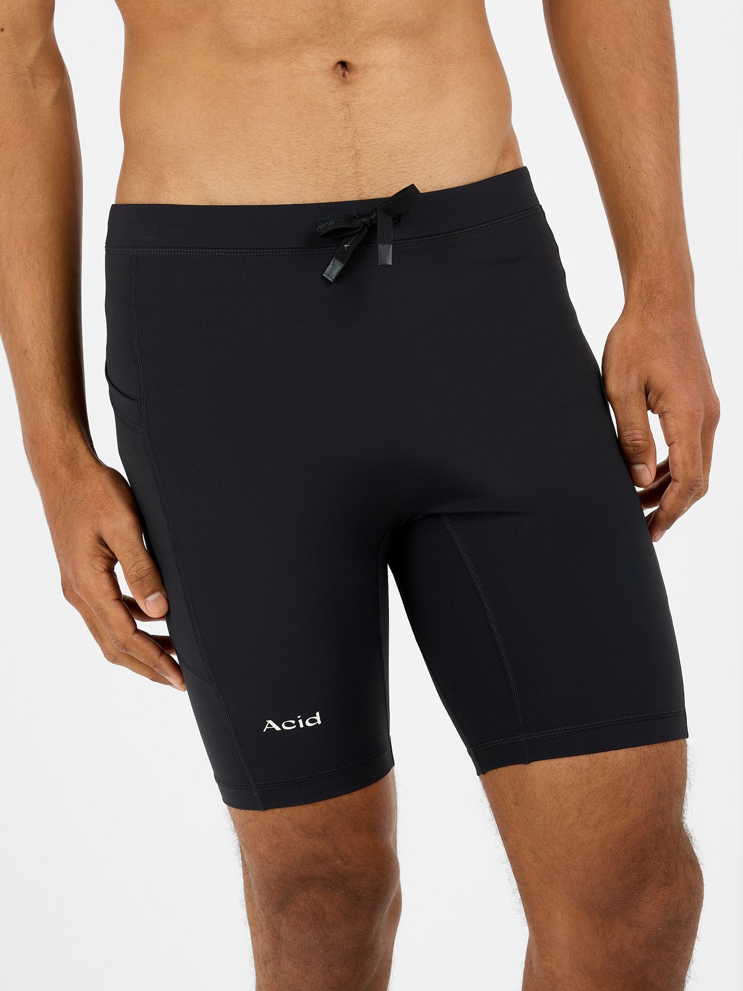 Men's Logo Half Tight - Black