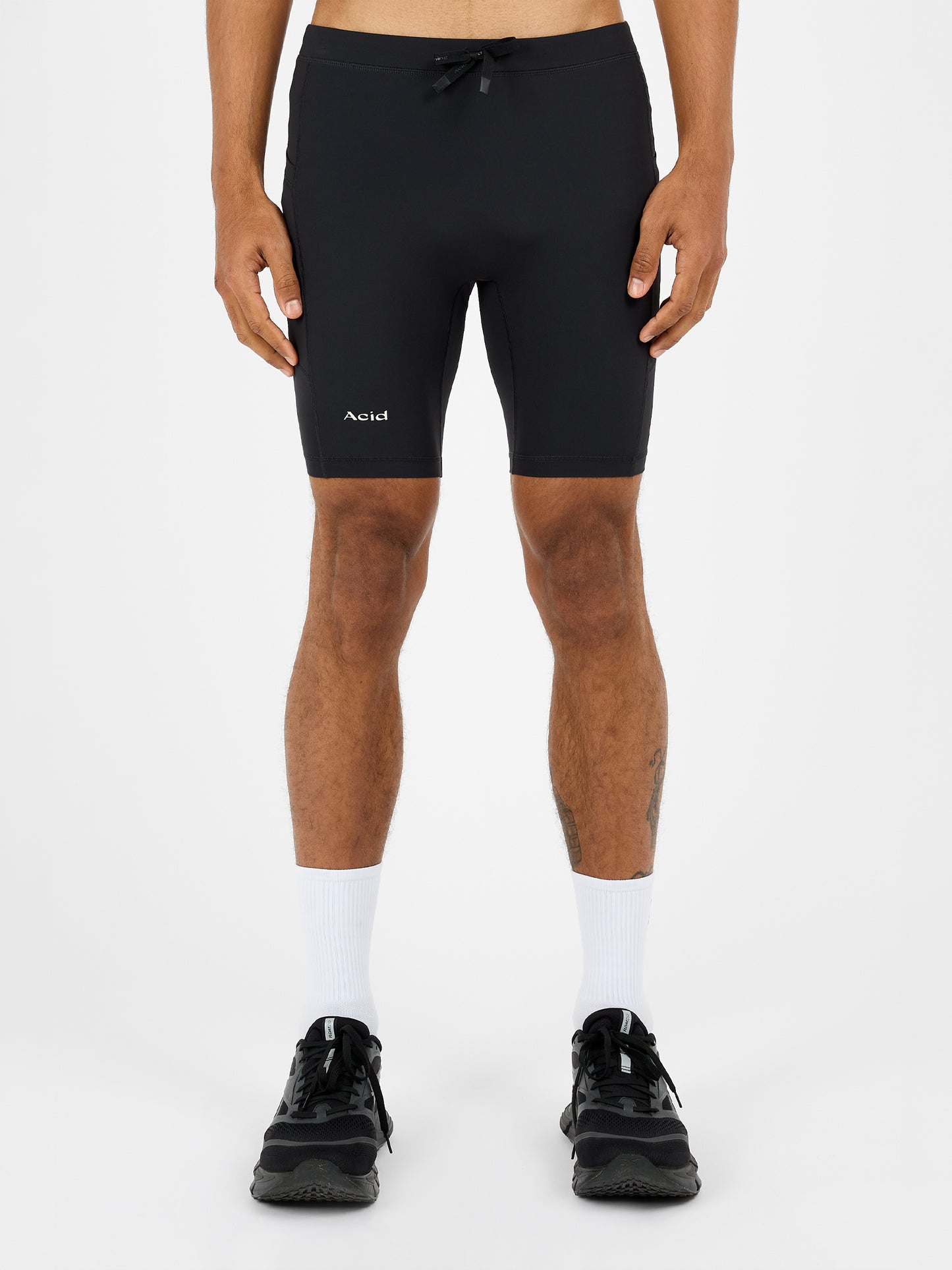 Men's Logo Half Tight - Black
