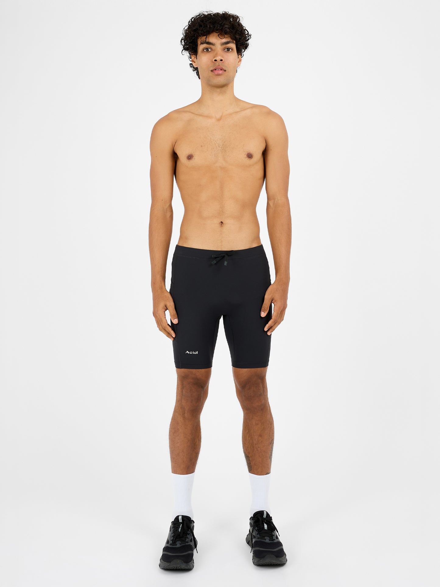 Men's Logo Half Tight - Black